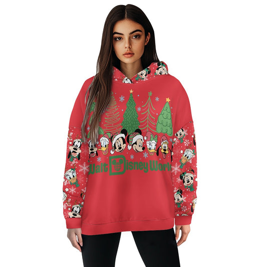 Christmas Friends Women's loose pullover sweatshirt