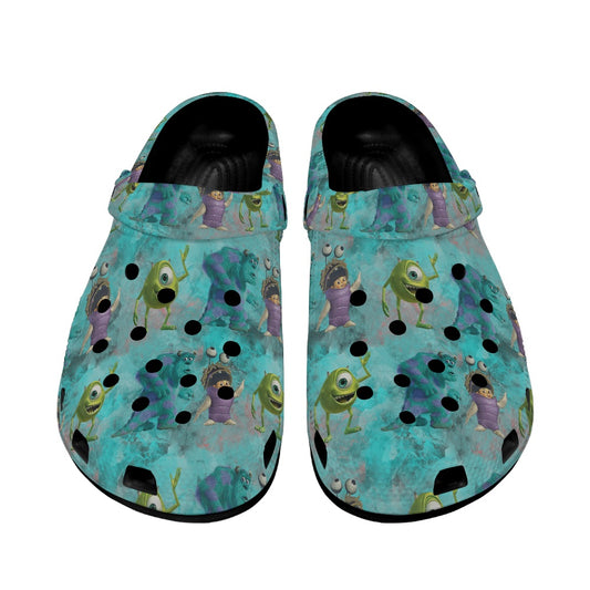 Monsters Adult Crocs Black Sole