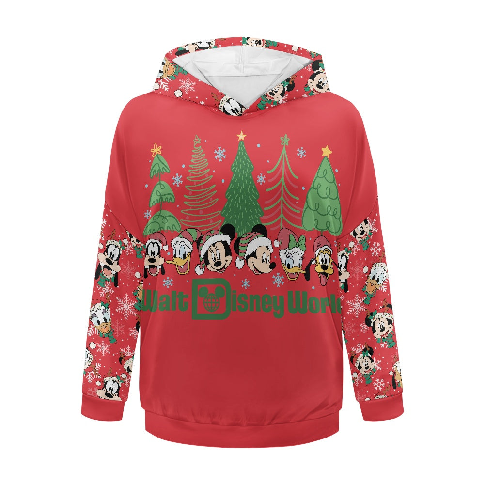 Christmas Friends Women's loose pullover sweatshirt