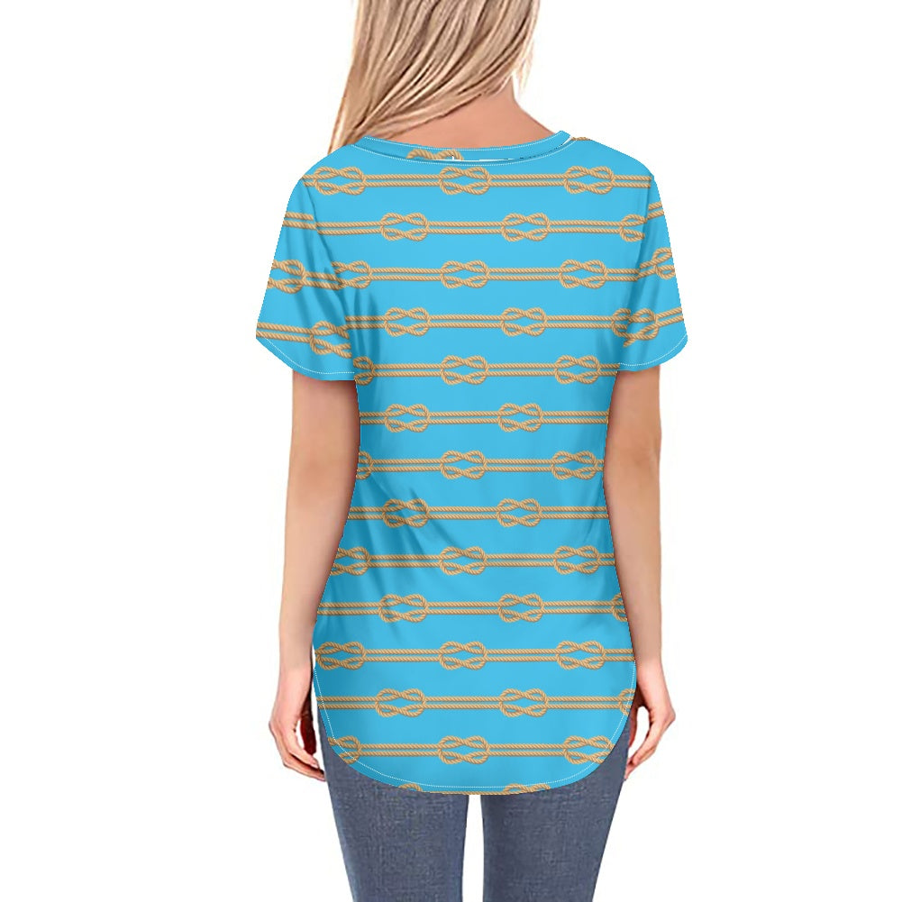 Knot Your Way Women's V-neck Top