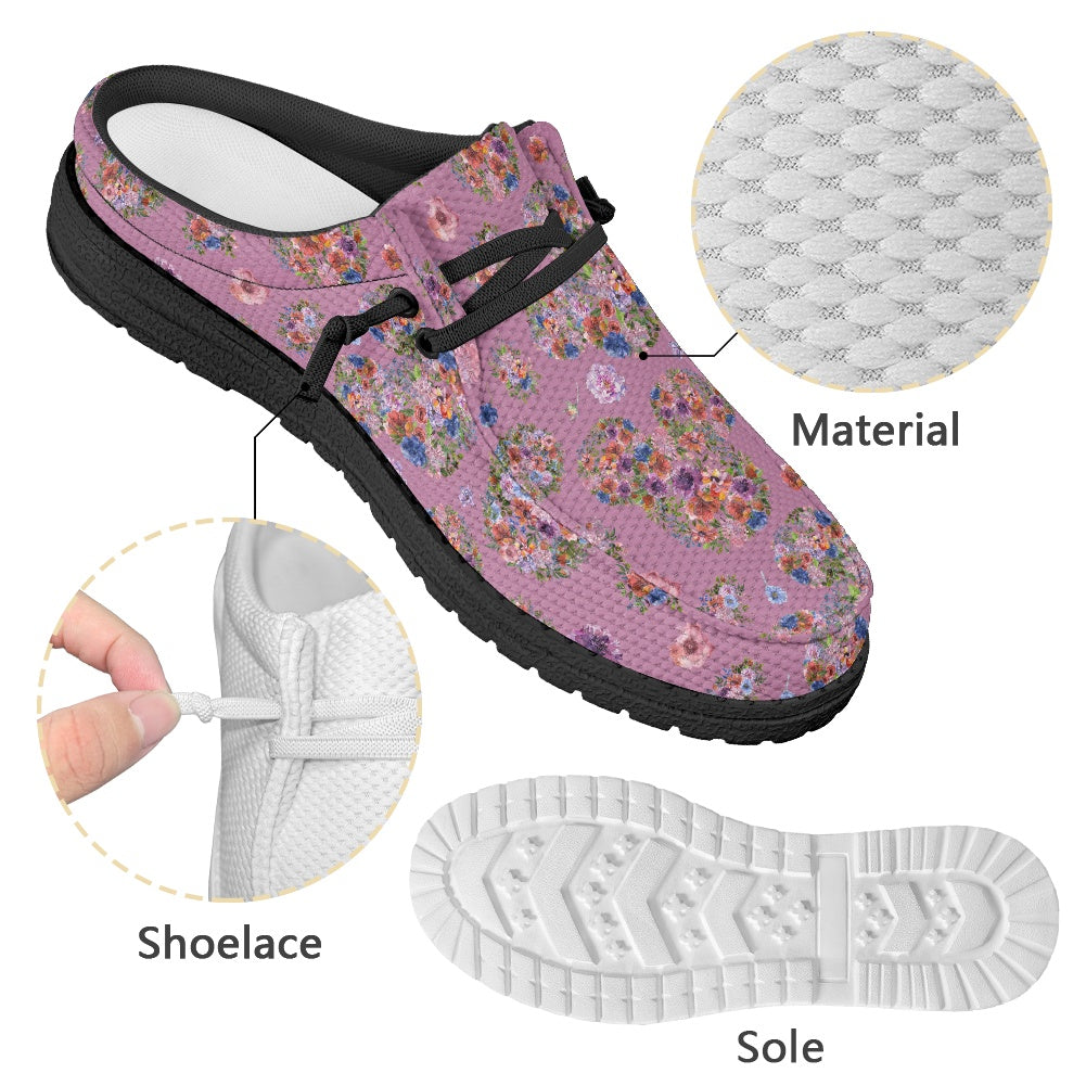 Floral Mouse MESH DUDE SHOES