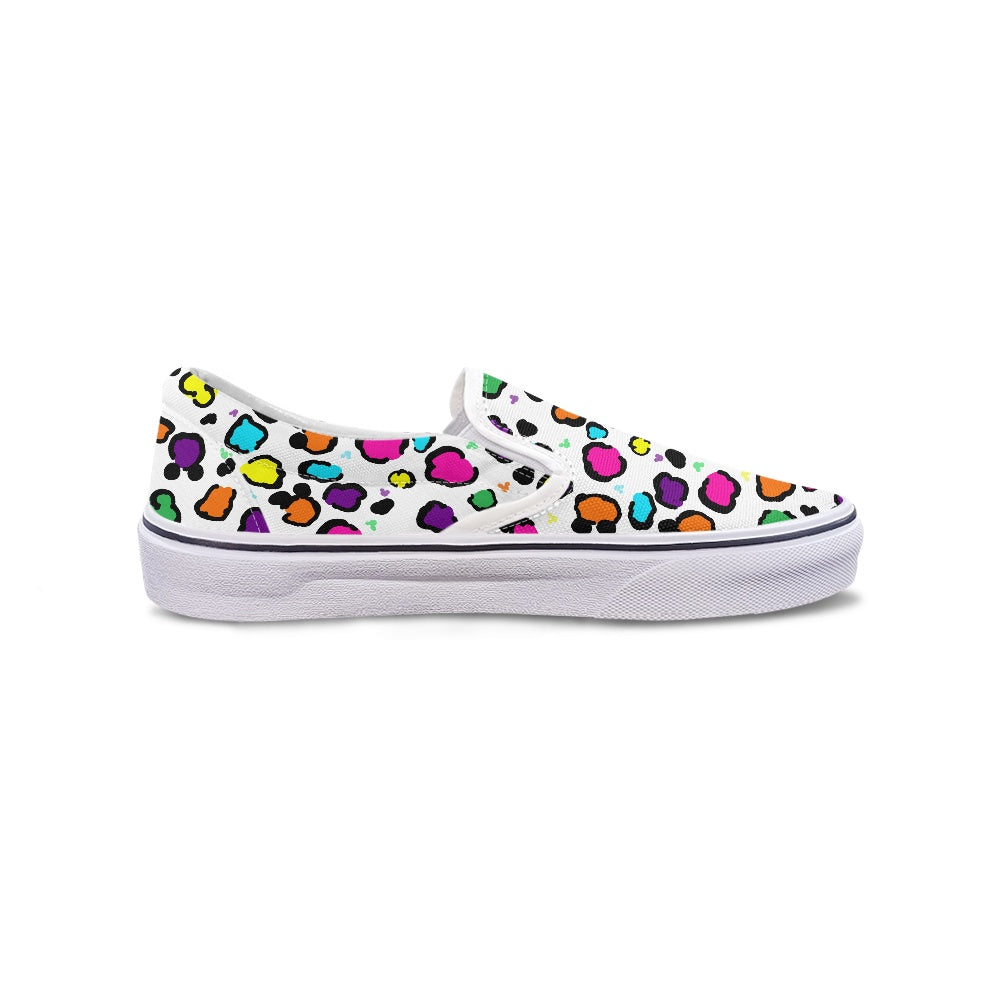 Neon Spots Pedal canvas shoes for Adult