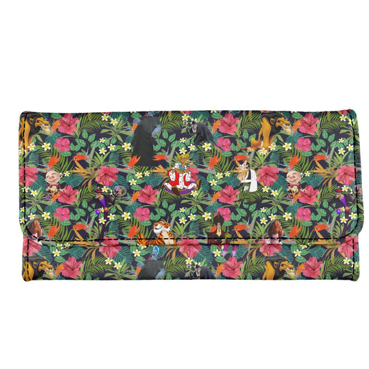 Tropical Male Villains Long Folding Wallet