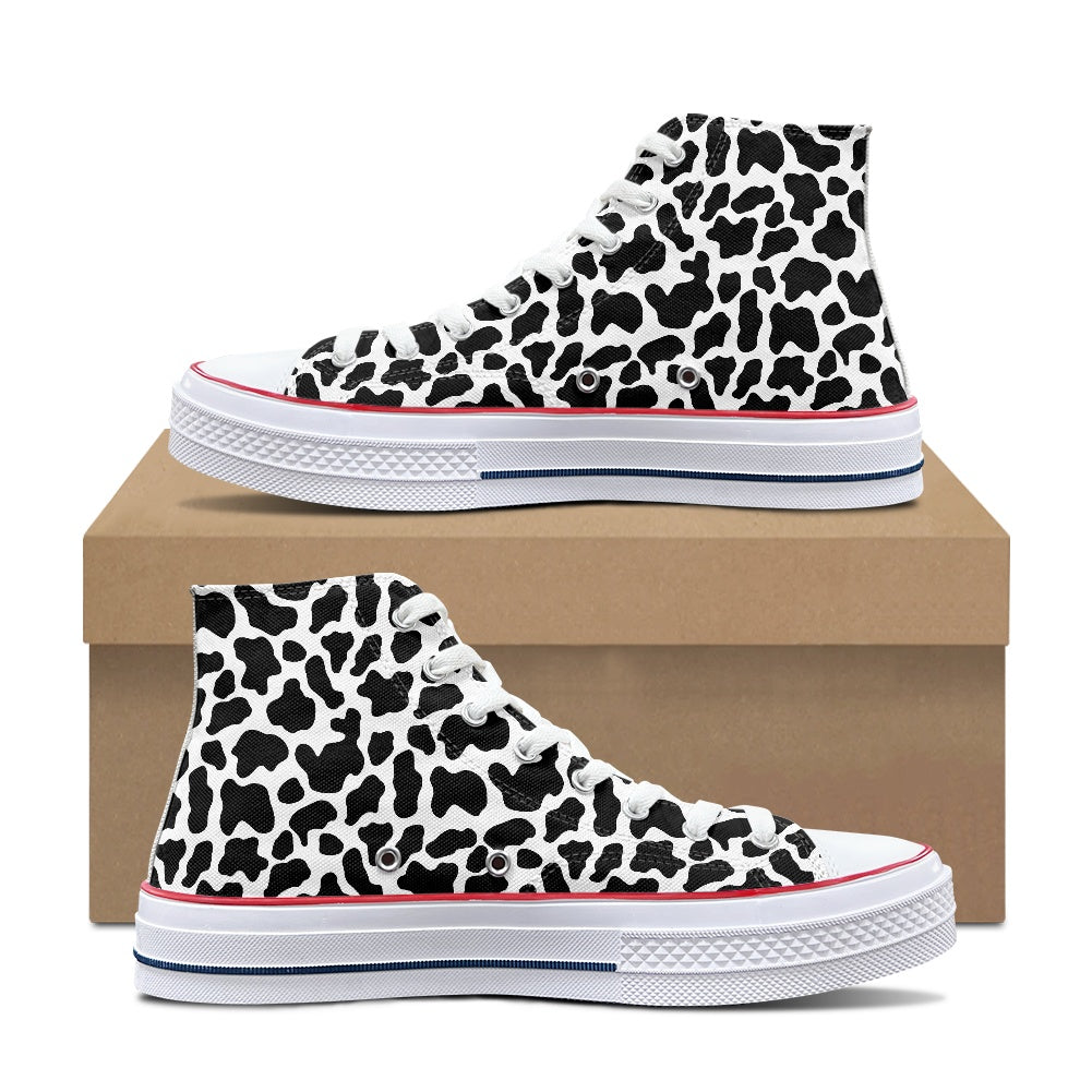 Cows High Top Canvas Shoes
