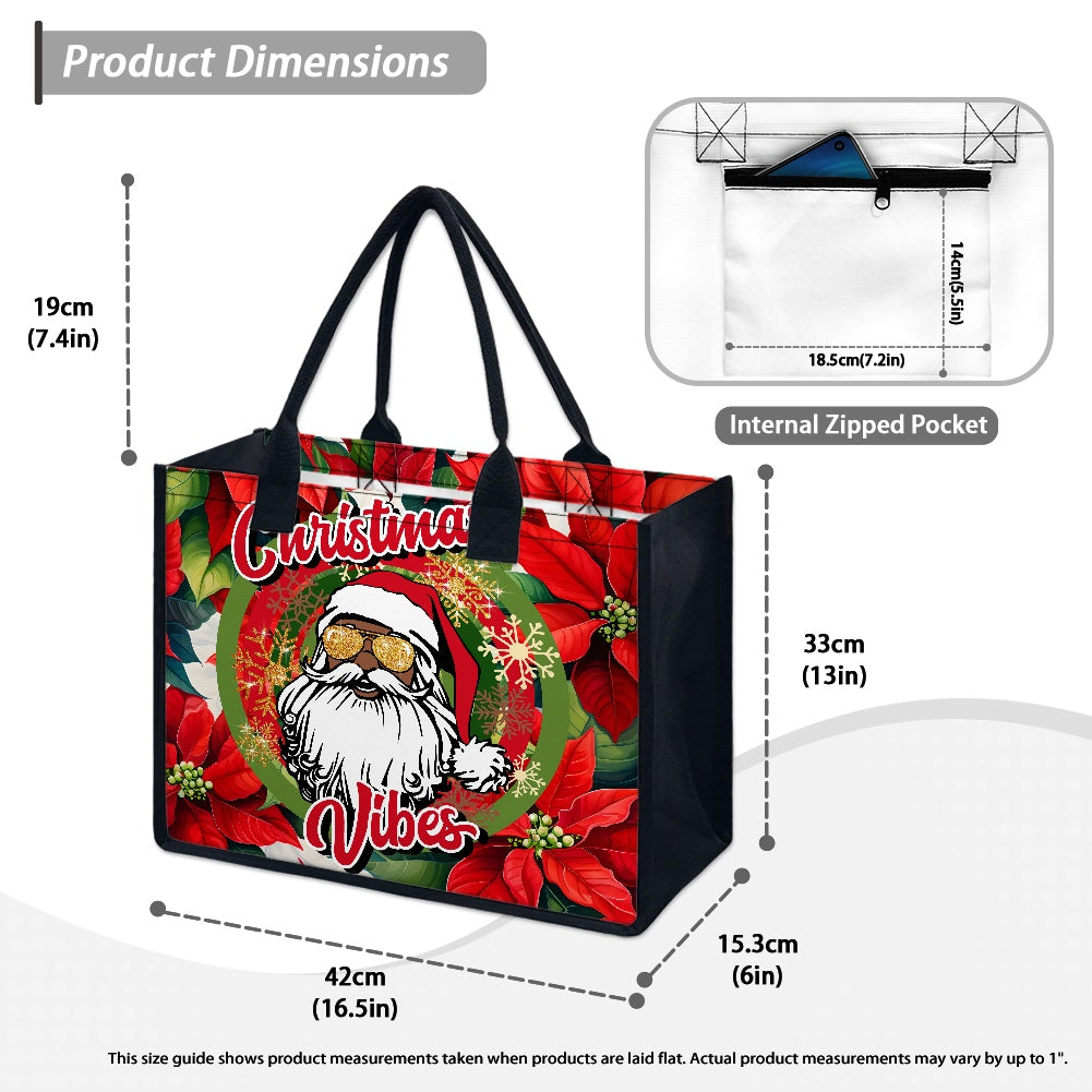 Christmas Vibes Tote bag(Double-sided Print )