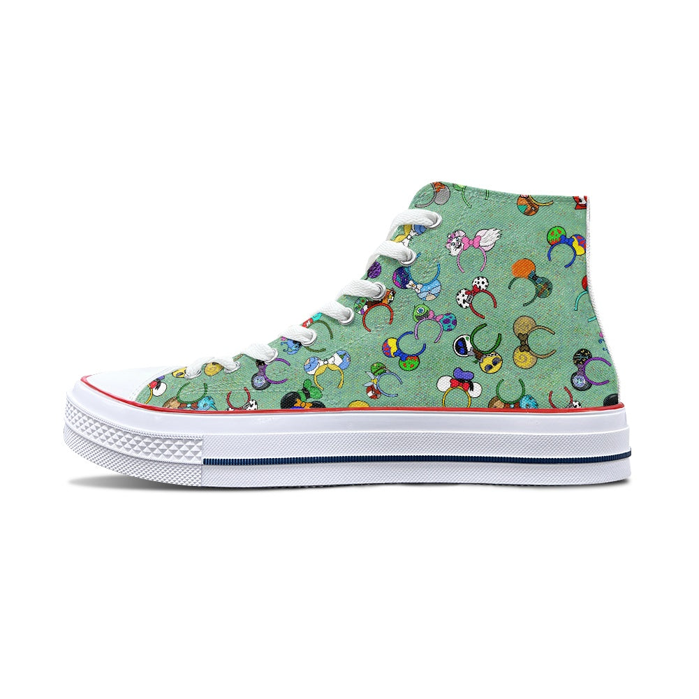 Magical Ears High Top Canvas Shoes