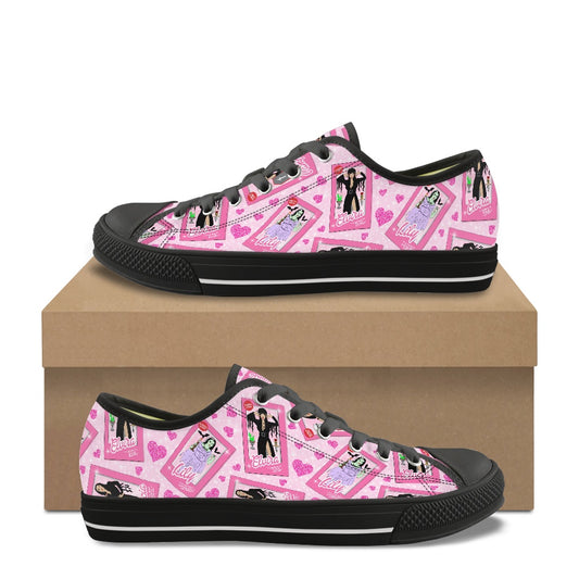 Spooky Dolls Classic Low Top Canvas Shoes（Tongue Printable）