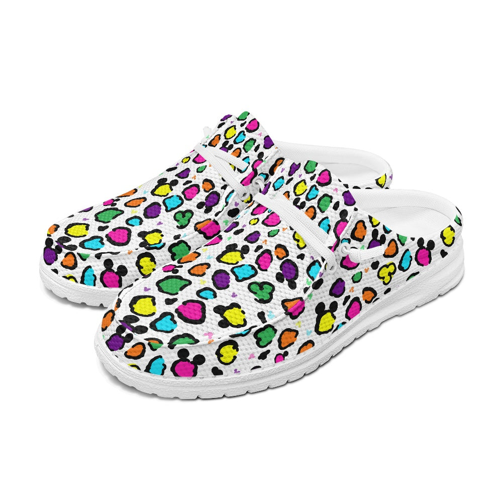 Neon Spots MESH DUDE SHOES