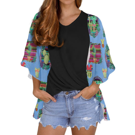 Mouse Cactus Women's cardigan chiffon shirt