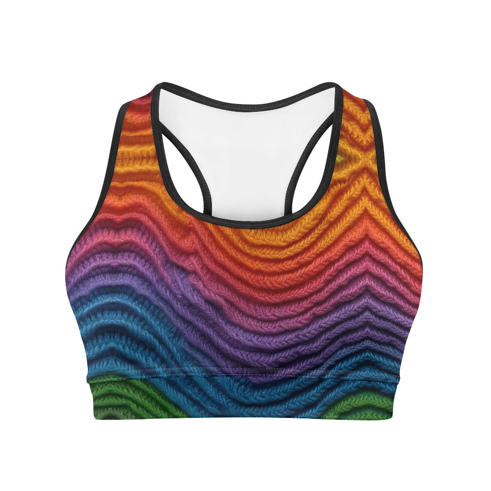 Ombré Knit Women's Sports Vest