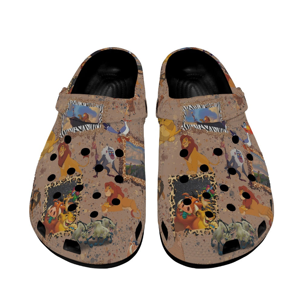 Pride Rock Crocs Black Sole