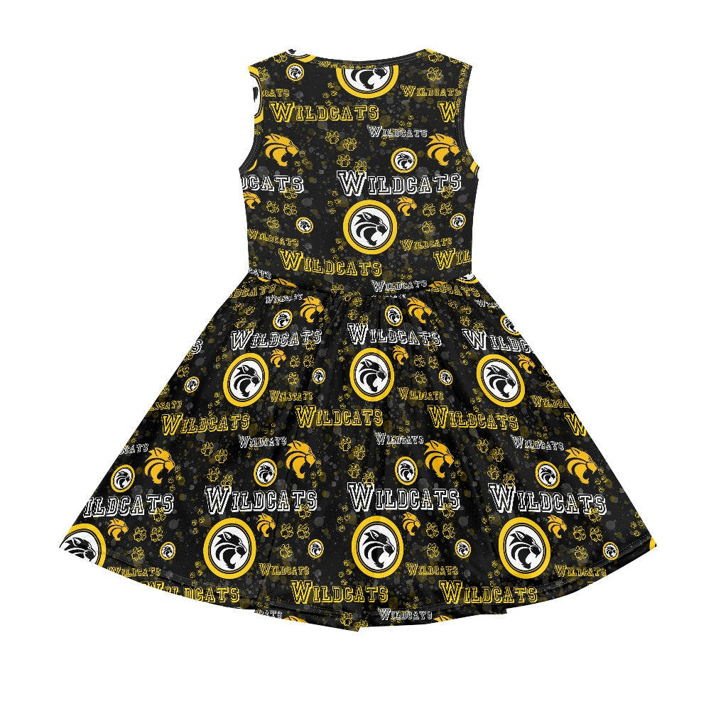 Wildcat Girl's dress with pockets