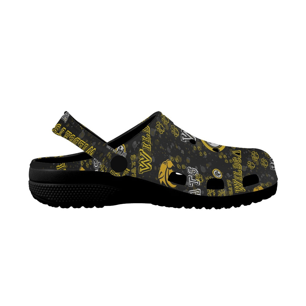 Wildcats Crocs Black Sole