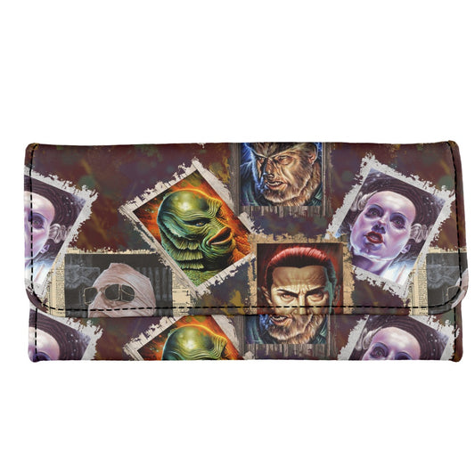 Movie Monsters Long Folding Wallet