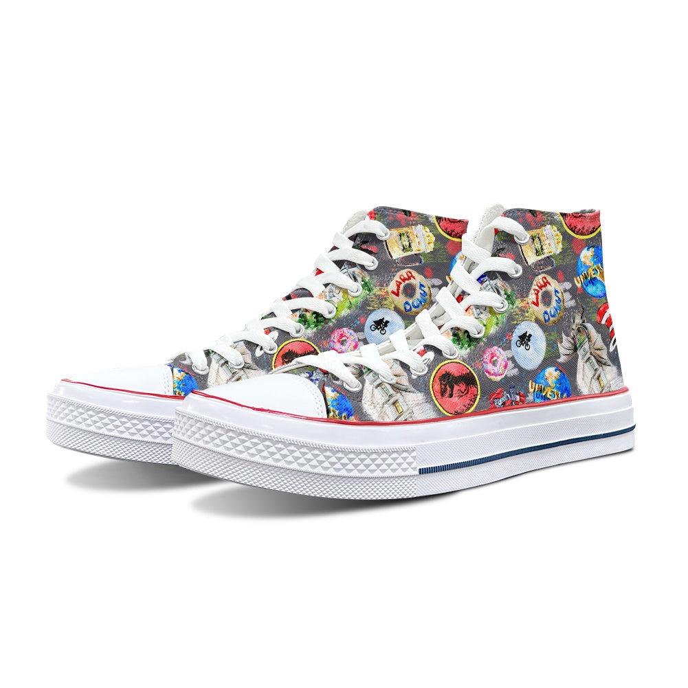 Universal High Top Canvas Shoes