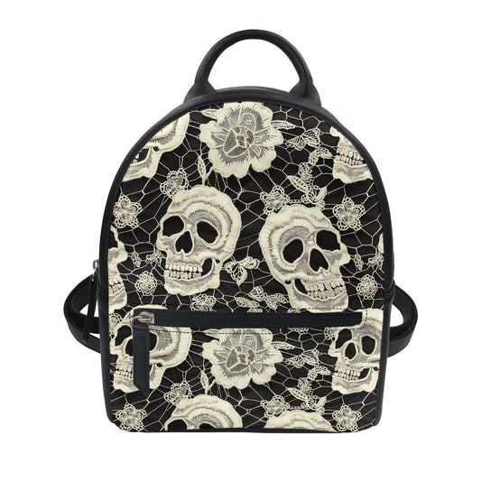 Crochet Skulls Small Backpack