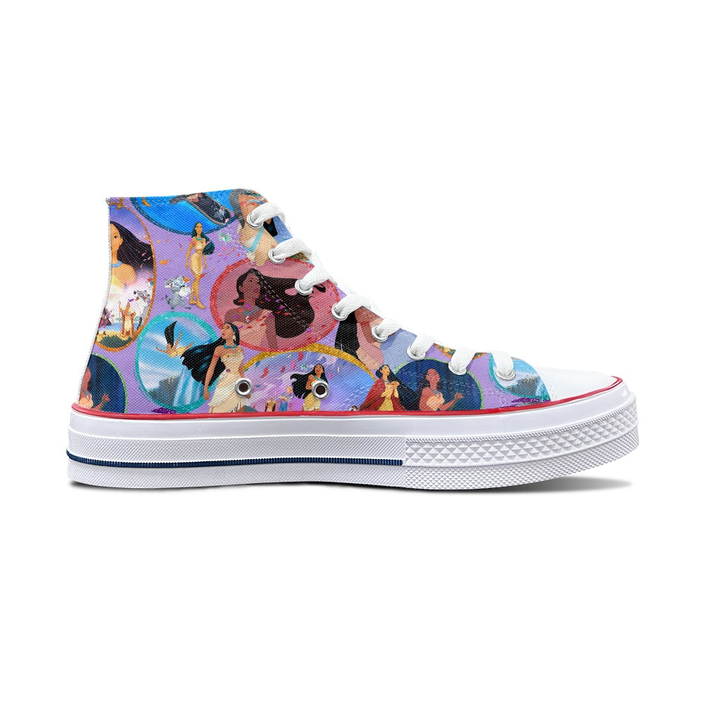 Colors of the Wind High Top Canvas Shoes