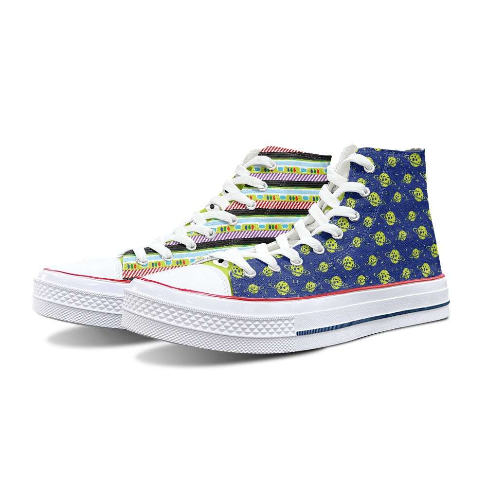 Toy Box- Alien/ Buzz- High Top Canvas Shoes