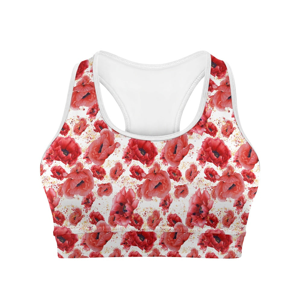 Poppies Women's Sports Vest
