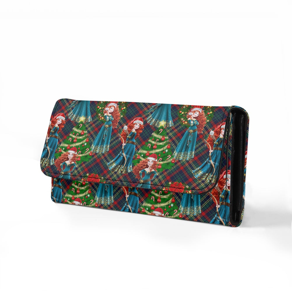 Scottish Christmas Long Folding Wallet