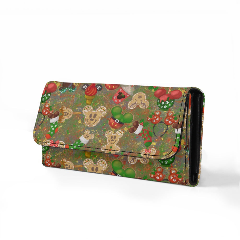 Christmas Cookies Long Folding Wallet