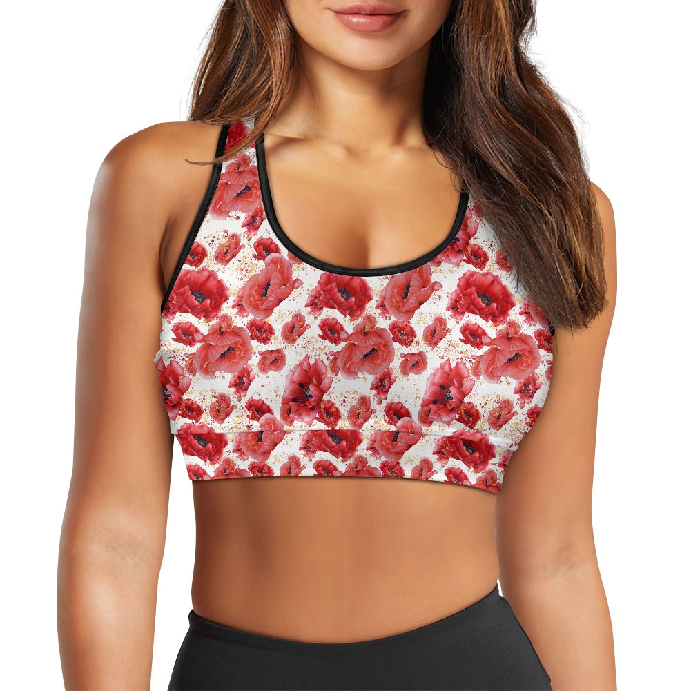Poppies Women's Sports Vest