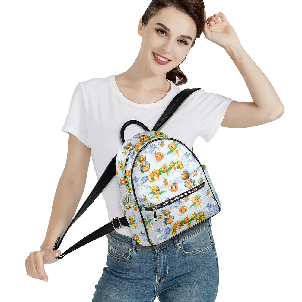 Classic Orange Bird Casual Backpack for women