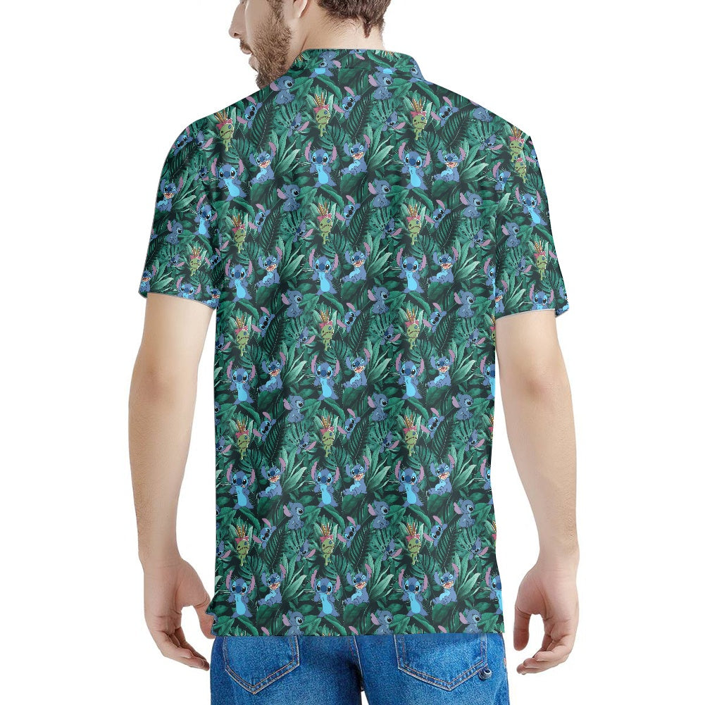 Tropical Alien Polo T-shirt