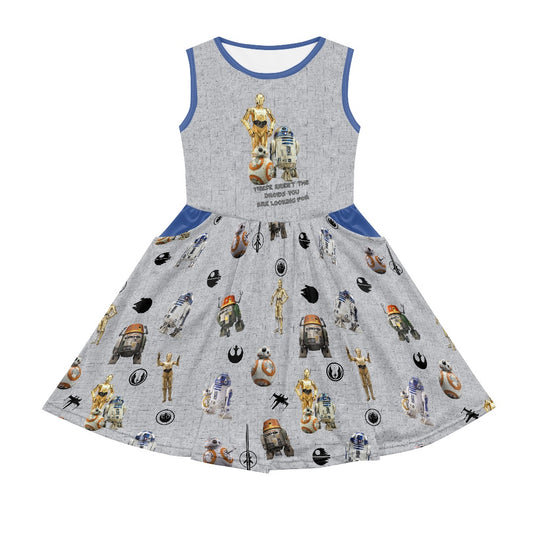 Droids Girl's dress with pockets