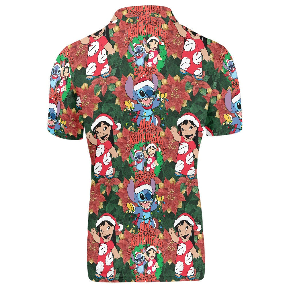 Hawaiian Christmas Polo T-shirt