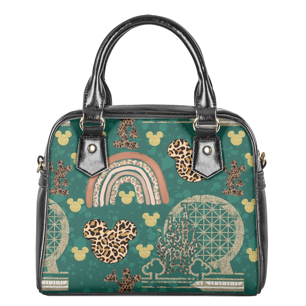 Cheetah Rainbow Bowler Bag