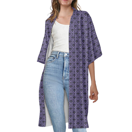 HM Wallpaper Women's Half Sleeve Kimono Cardigan