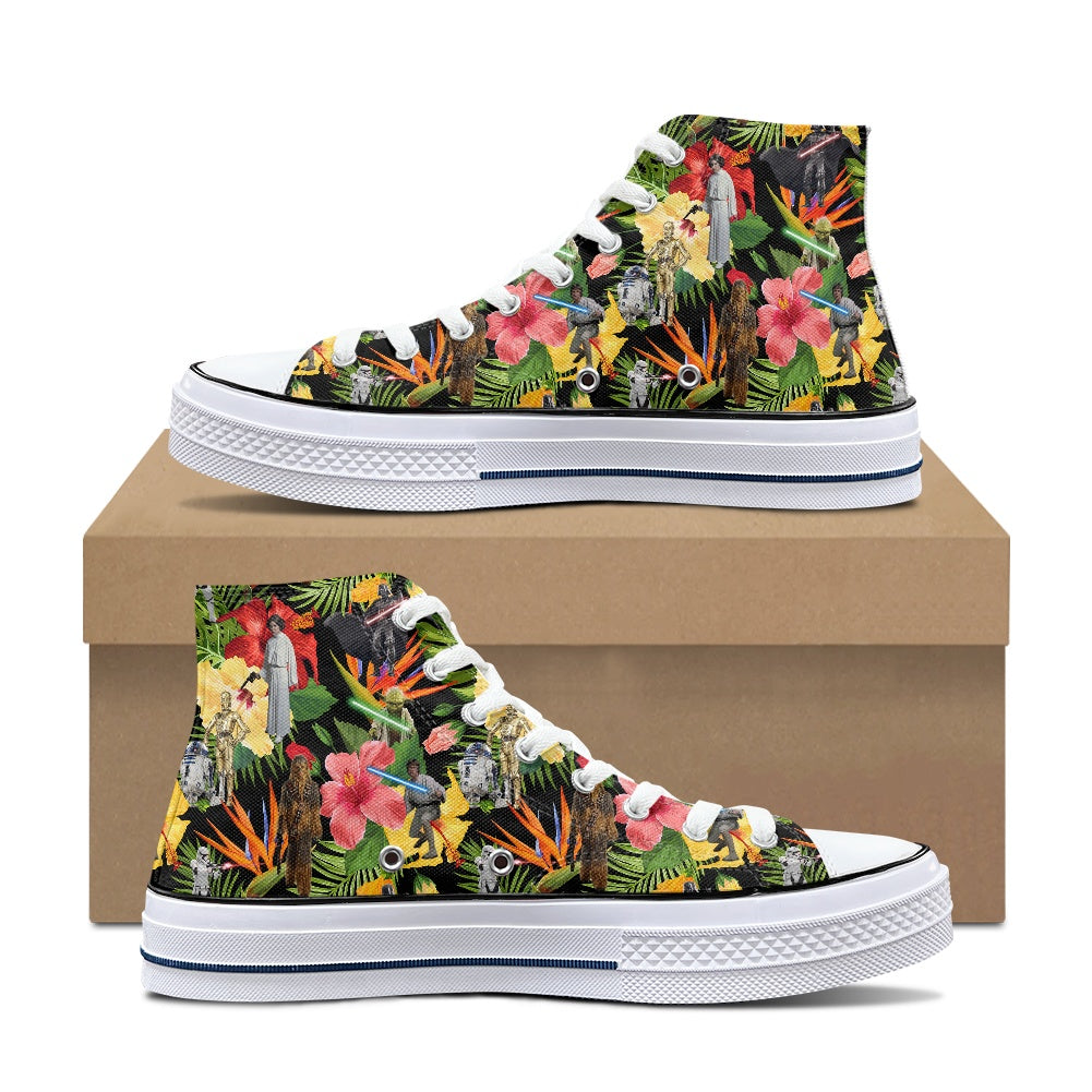 Tropical SW High Top Canvas Shoes