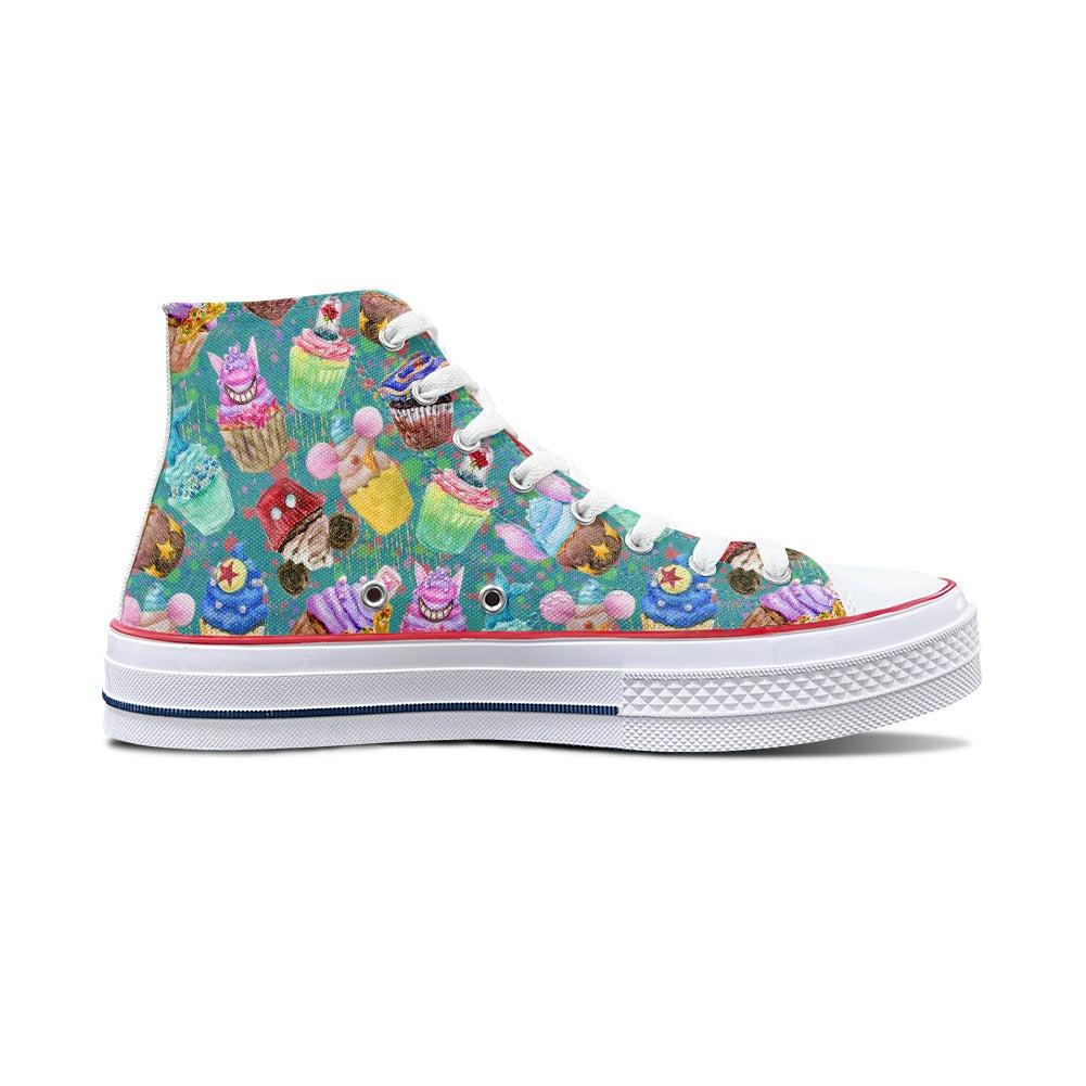 Sweet Treats High Top Canvas Shoes
