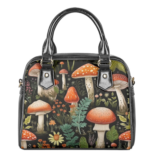 Burnt Orange Mushroom Bowler Bag