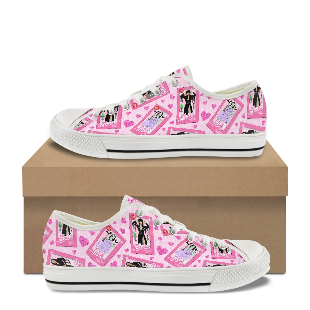 Spooky Dolls Classic Low Top Canvas Shoes（Tongue Printable）