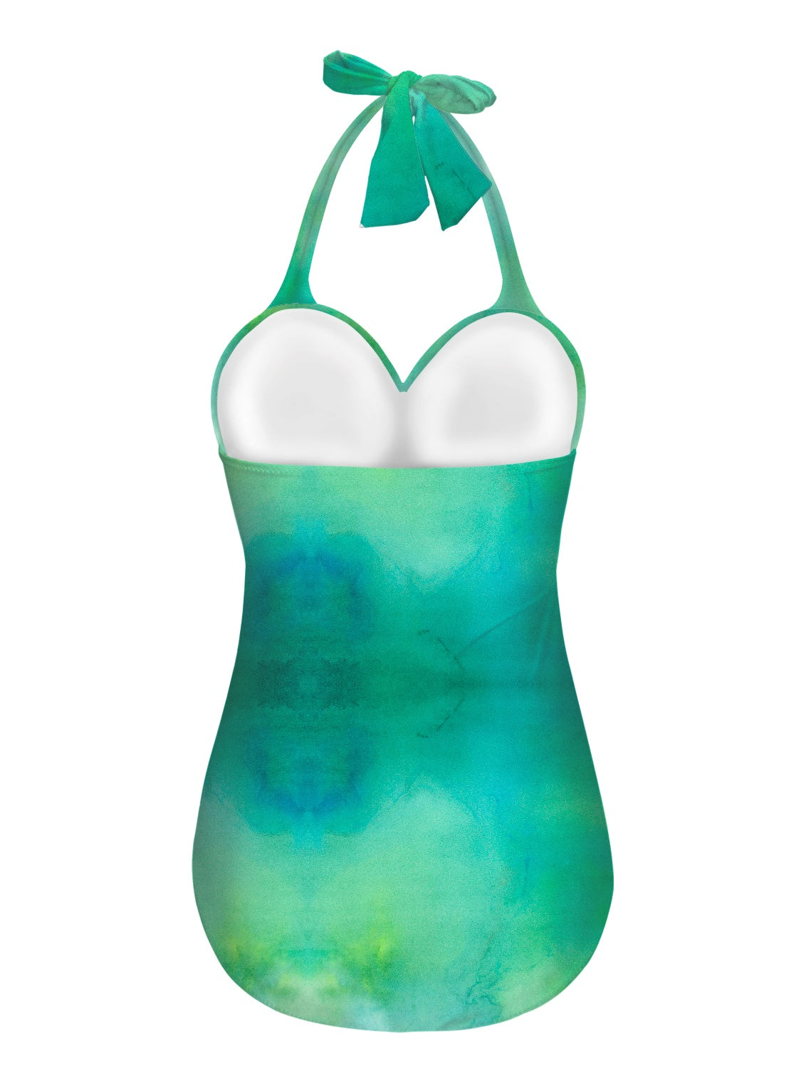 Light Aqua Tie Dye Strappy one piece