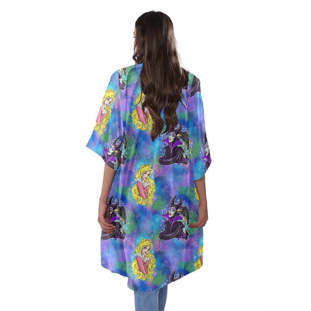 Sleepy Princess Women's Half Sleeve Kimono Cardigan