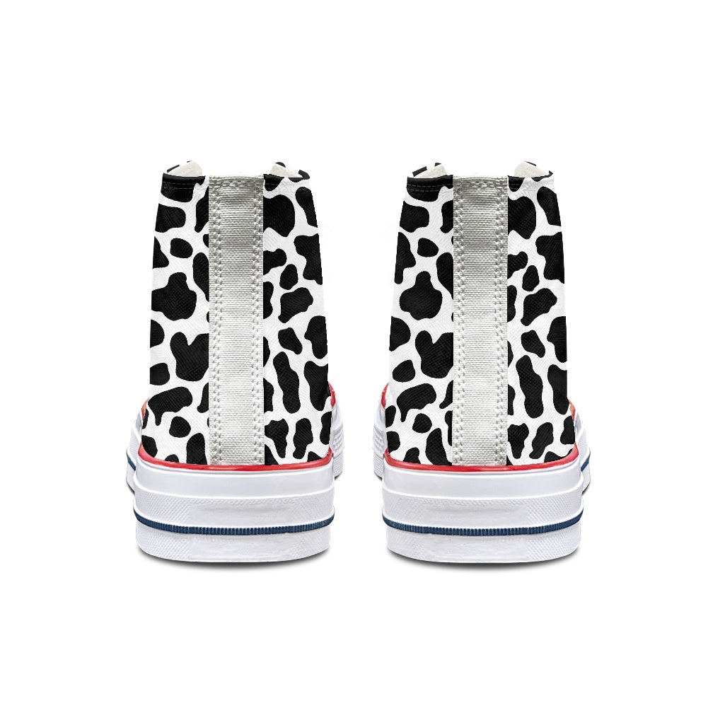 Cows High Top Canvas Shoes