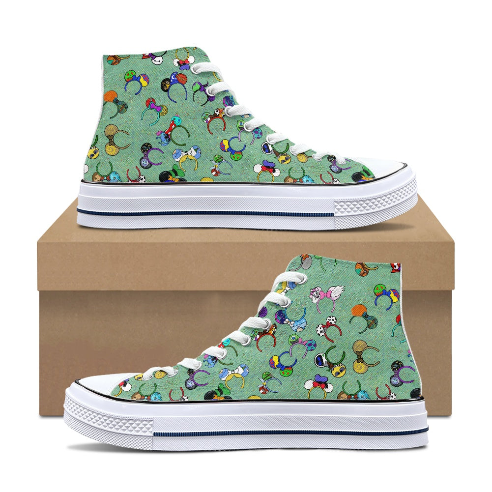 Magical Ears High Top Canvas Shoes
