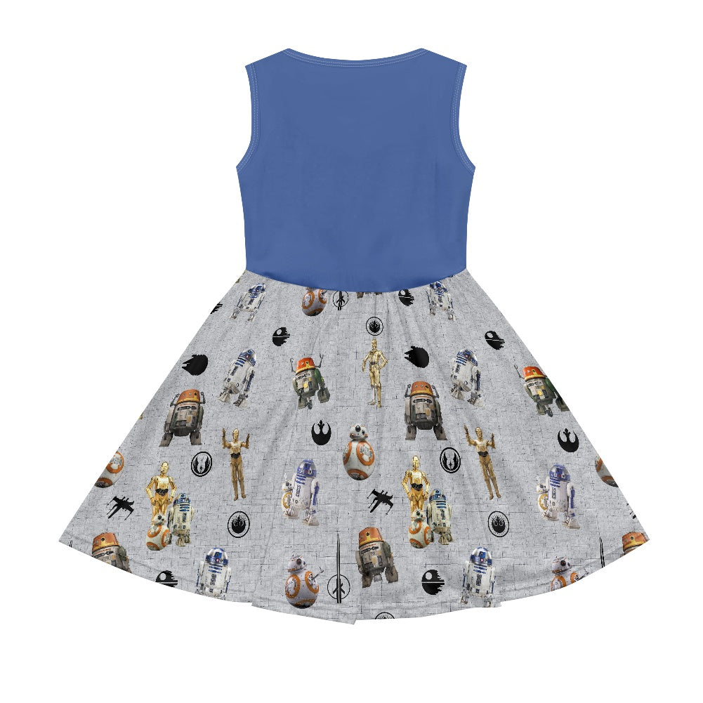 Droids Girl's dress with pockets