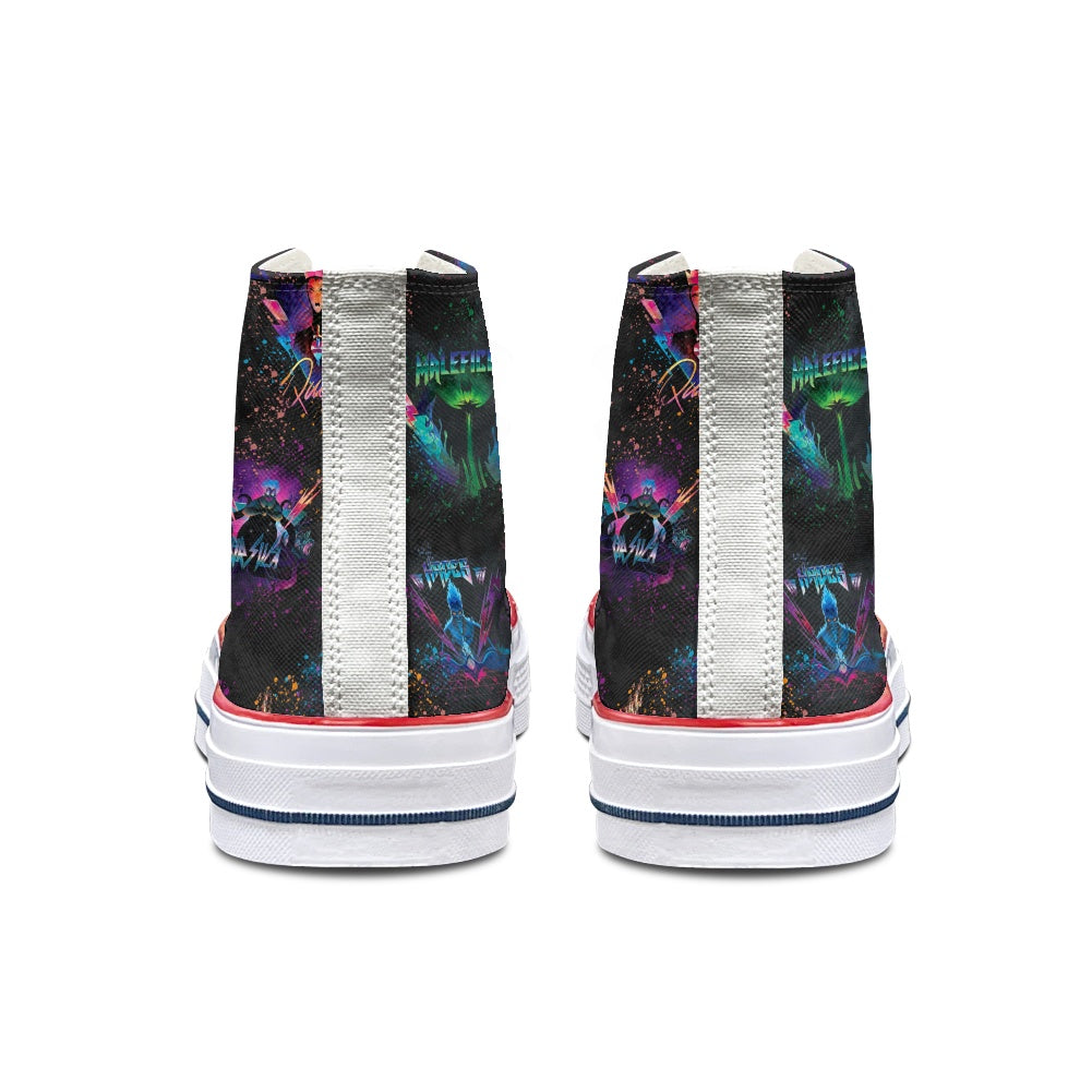 Evil Rocks High Top Canvas Shoes