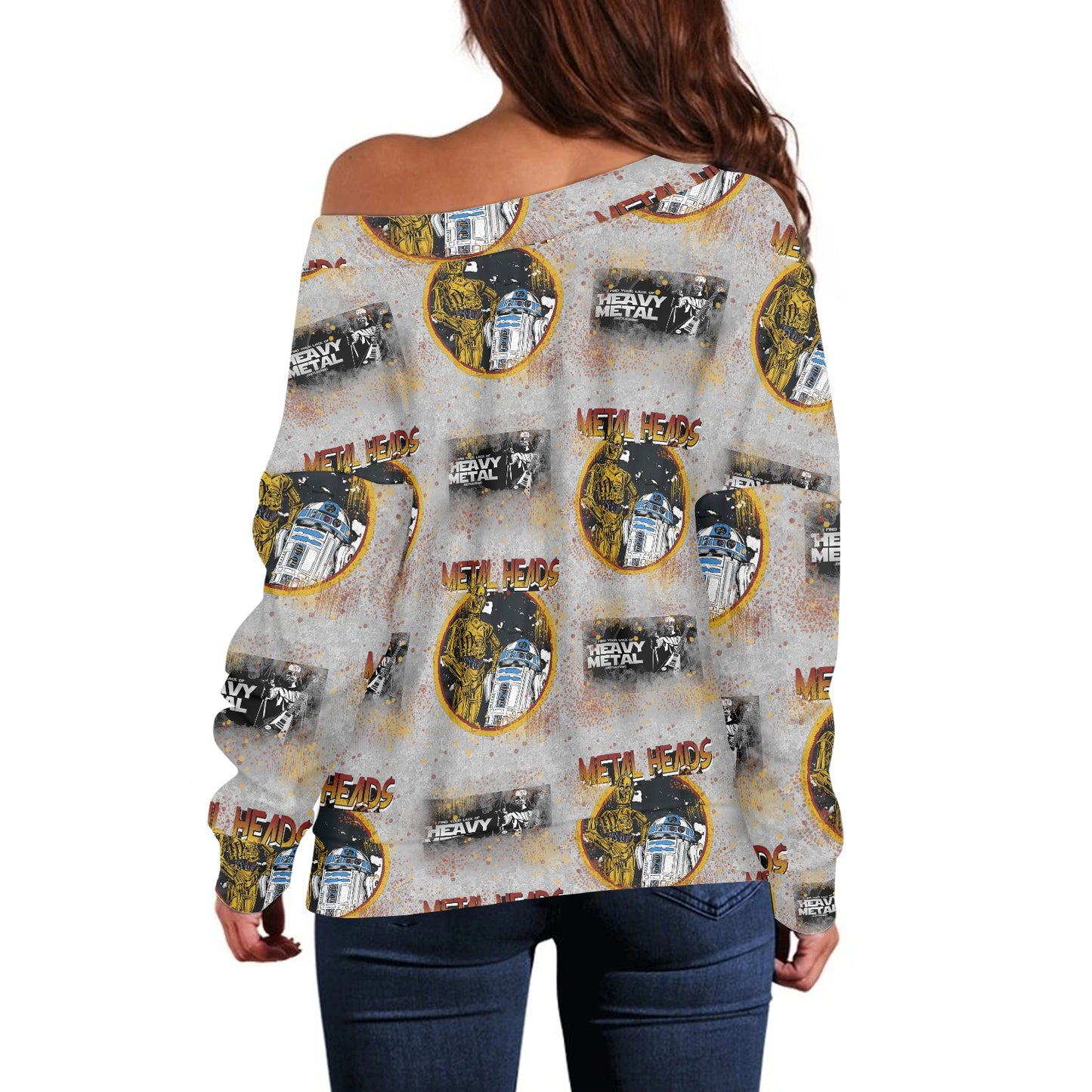 Metal Heads Women's one-shoulder top