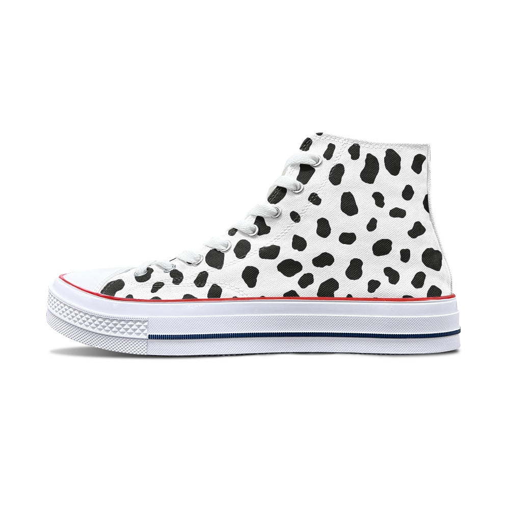 Dalmatian Spots High Top Canvas Shoes