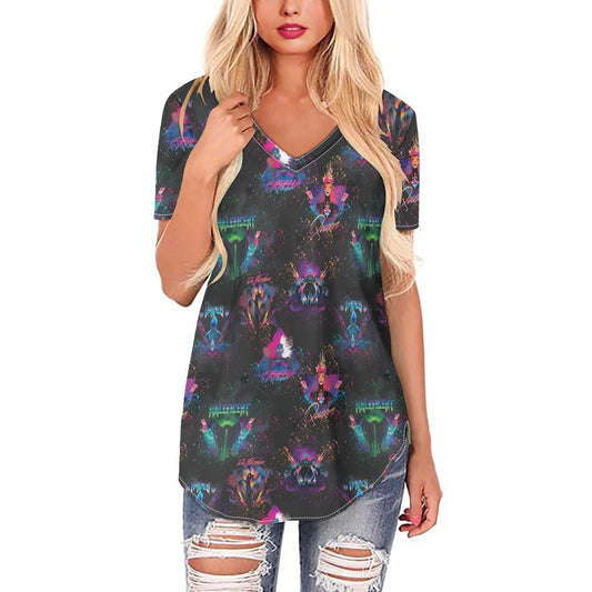 Evil Rocks Women's V-neck Top