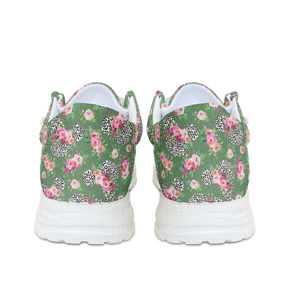 Floral Cheetah Green dude shoes