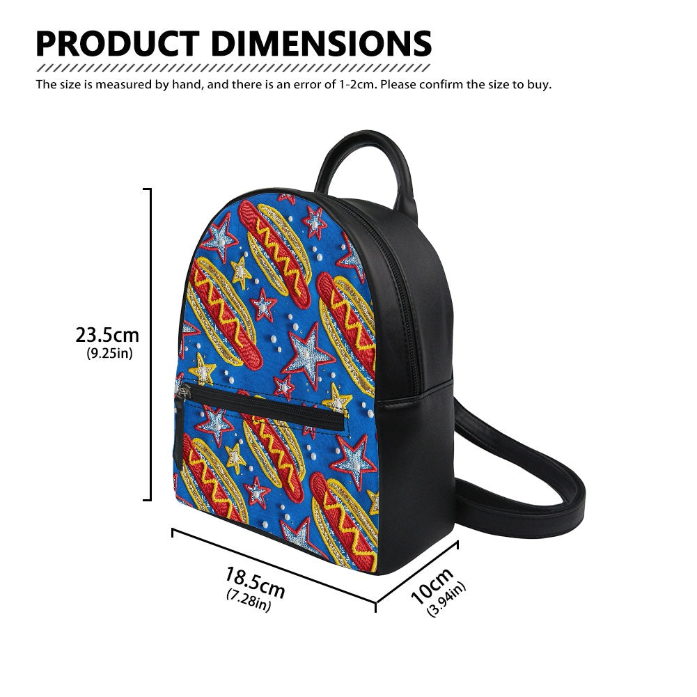 Fancy Hot Dogs Small Backpack