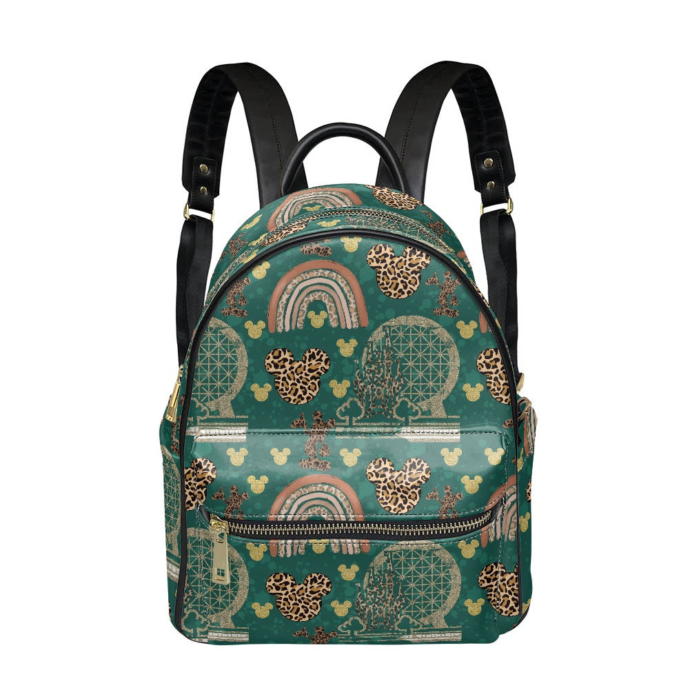 Cheetah Rainbow Casual Backpack for women