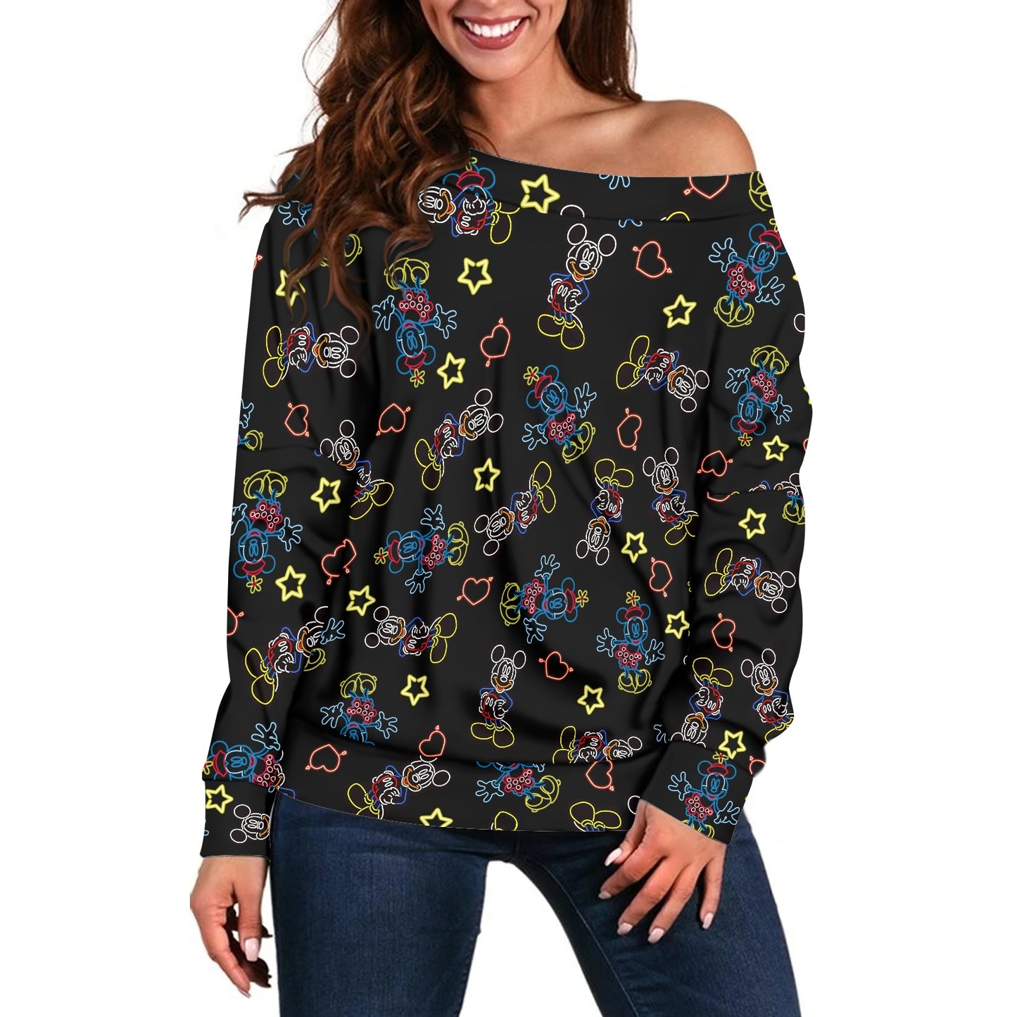 Neon Mouse Women's one-shoulder top