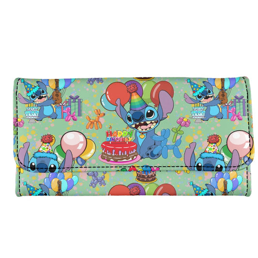 Birthday Alien Long Folding Wallet